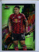 2024 Topps Finest MLS Wikelman Carmona Common Neon Green Refractor 22/125