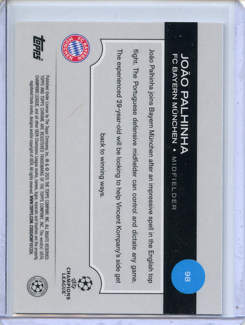 2024-25 Topps Chrome UEFA Club Comps Joao Palhinha Wave