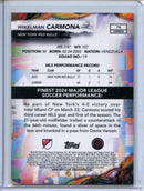 2024 Topps Finest MLS Wikelman Carmona Common Neon Green Refractor 22/125