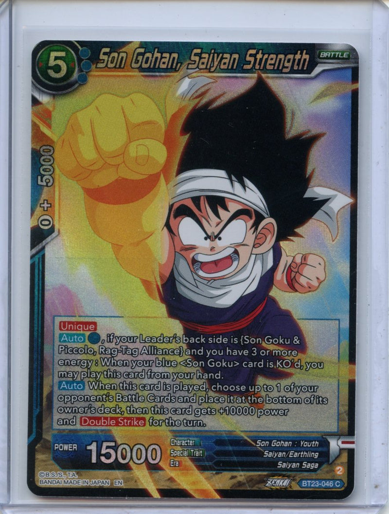 Son Gohan, Saiyan Strength - Perfect Combination BT23-046 C Foil