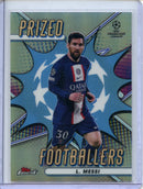 2022-23 Topps Finest UEFA Club Competitions Lionel Messi Prized Footballers PF-9
