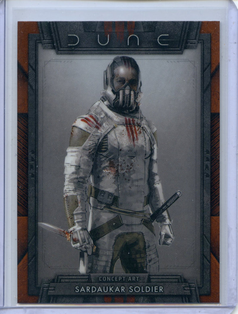 2024 Topps Dune Chrome Sardaukar Soldier Art Of Dune