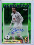 2024-25 Topps Chrome UEFA Club Comps Dimitar Berbatov Green Lava Autographs 92/99