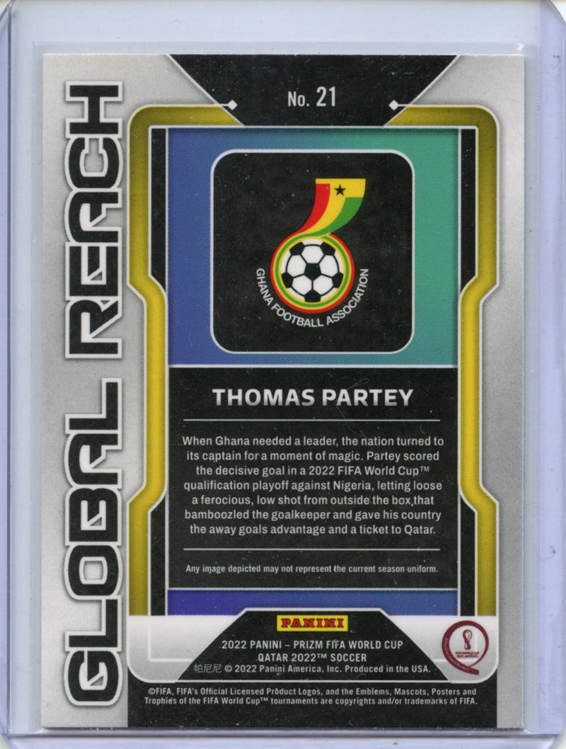 2022 Panini Prizm FIFA World Cup Qatar Thomas Partey Global Reach