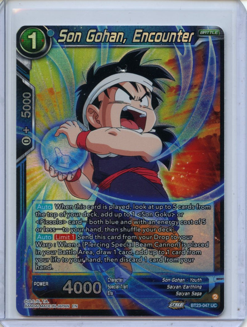 Son Gohan, Encounter - Perfect Combination BT23-047 UC Foil