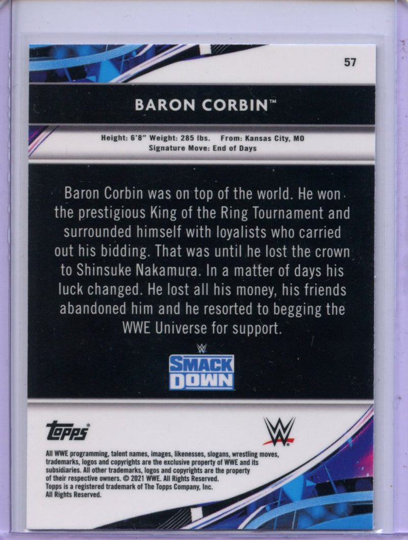 2021 Topps Finest WWE Baron Corbin