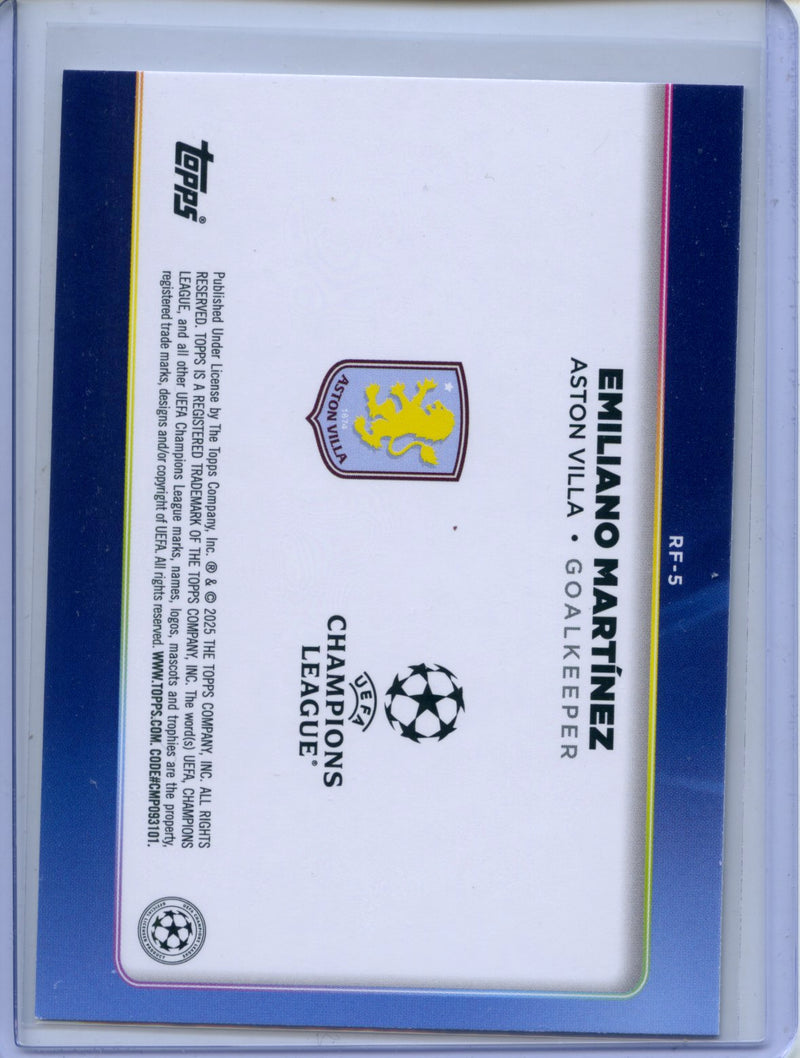 2024-25 Topps UEFA CC Emiliano Martinez Trophy Chasers