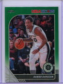 2019-20 Hoops Premium Demar Derozan Green Prizm