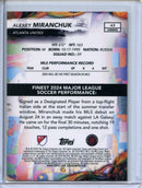 2024 Topps Finest MLS Alexey Miranchuk Common Gold Refractor 44/75