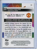 2023-24 Topps Finest UEFA Club Competitions Rasmus Hojlund