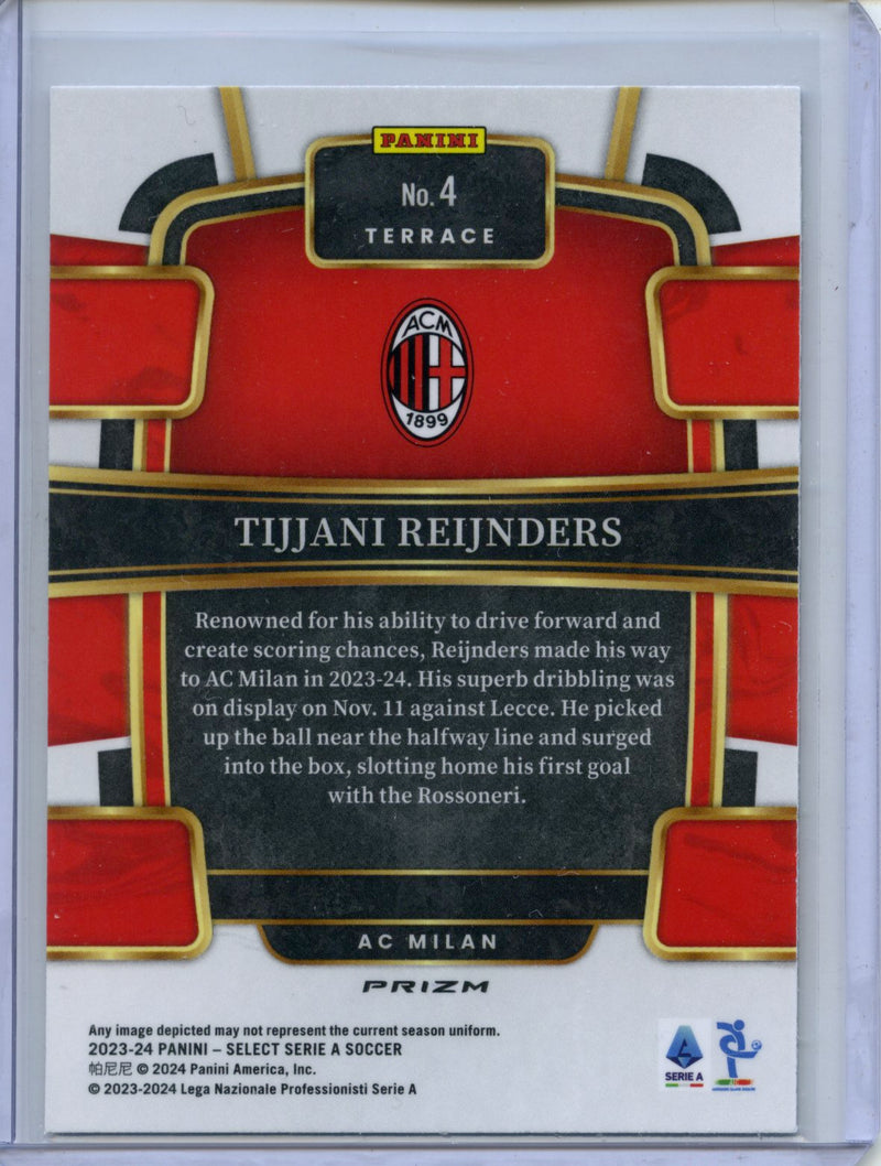 2023-24 Select Serie A Tijjani Reijnders Terrace Silver