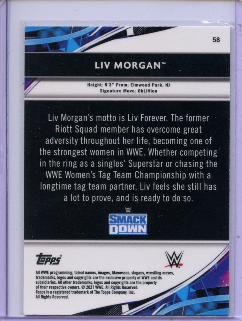 2021 Topps Finest WWE Liv Morgan