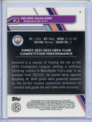 2022-23 Topps Finest UEFA Club Competitions Erling Haaland