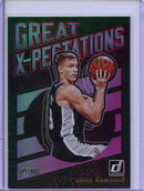 2019-20 Panini Donruss Luka Samanic Great X-Pectations Green Flood