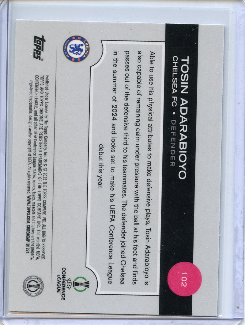 2024-25 Topps Chrome UEFA Club Comps Tosin Adarabioyo Wave