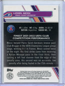 2022-23 Topps Finest UEFA Club Competitions Lionel Messi