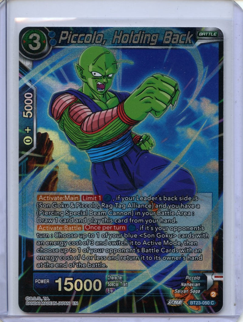 Piccolo, Holding Back - Perfect Combination BT23-050 C Foil