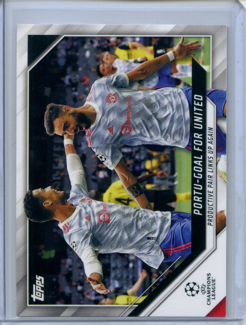 2021-22 Topps UEFA Champions League Portu-Goal For United