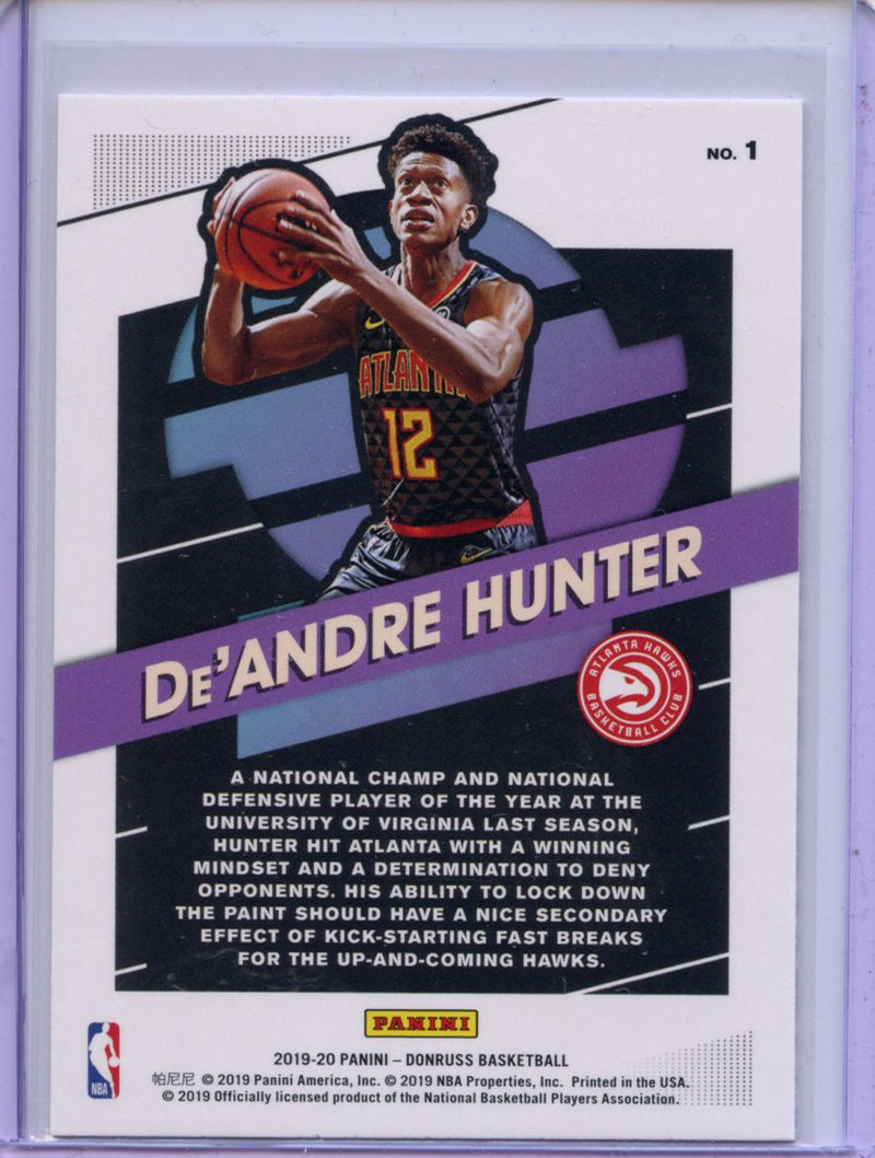 2019-20 Panini Donruss Deandre Hunter Great X-Pectations