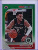 2019-20 Hoops Premium Troy Brown JR. Green Prizm