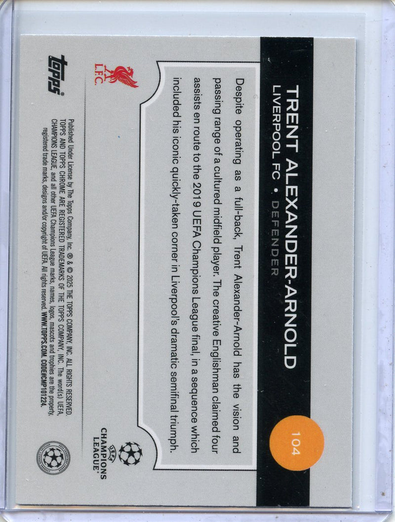 2024-25 Topps Chrome UEFA Club Comps Trent Alexander-Arnold Wave