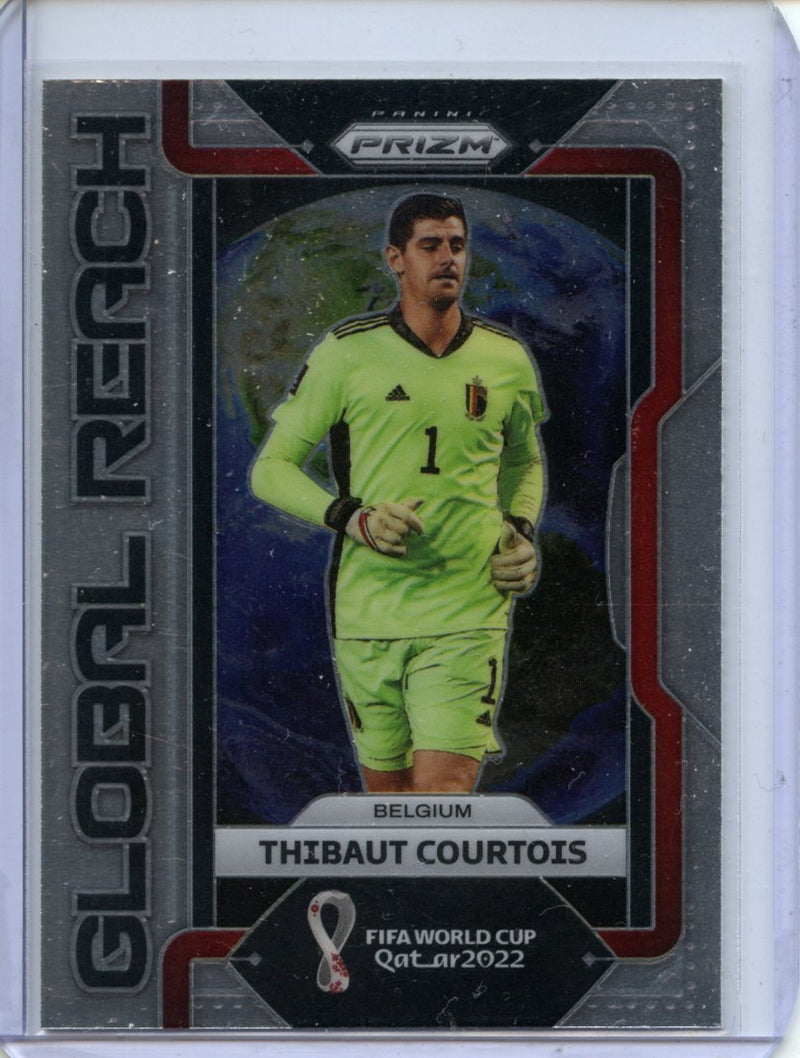 2022 Panini Prizm FIFA World Cup Qatar Thibaut Courtois Global Reach