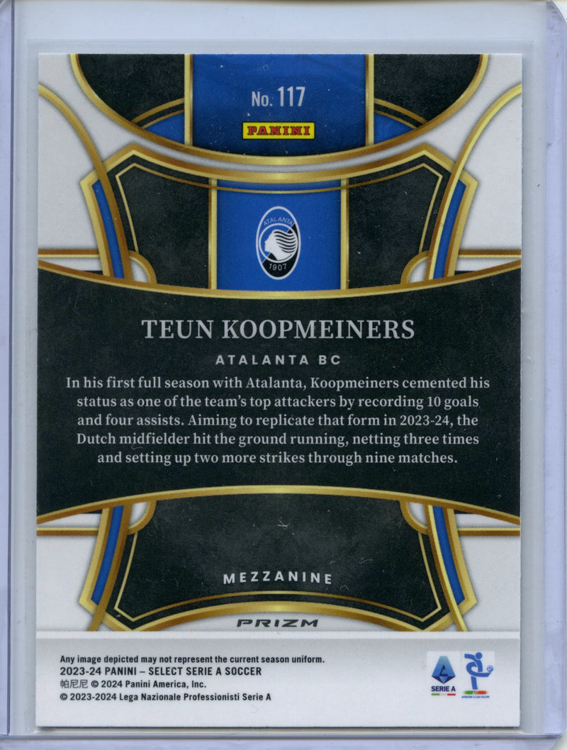 2023-24 Select Serie A Teun Koopmeiners Mezzanine Silver