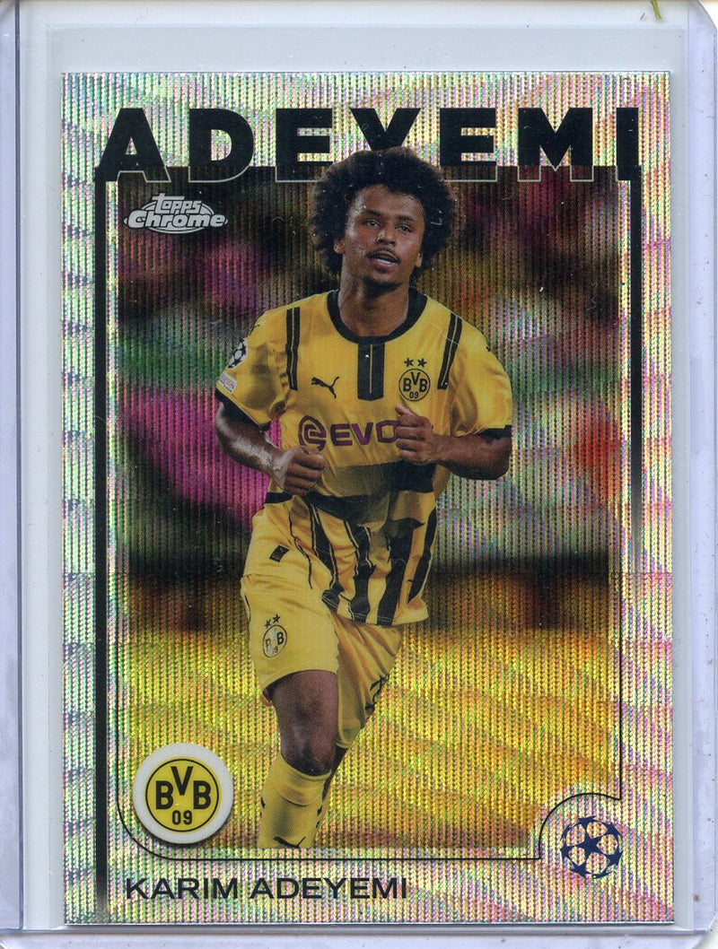 2024-25 Topps Chrome UEFA Club Comps Karim Adeyemi Wave