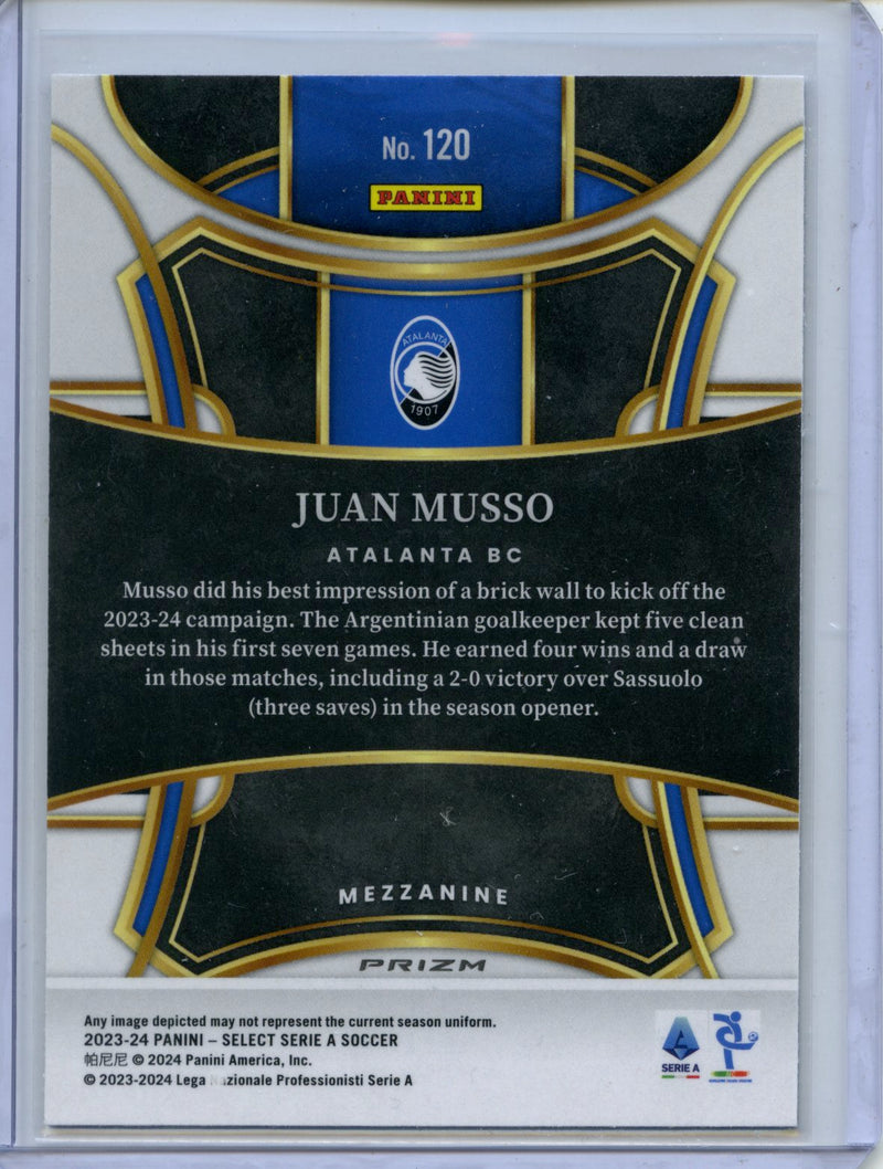 2023-24 Select Serie A Juan Musso Mezzanine Silver