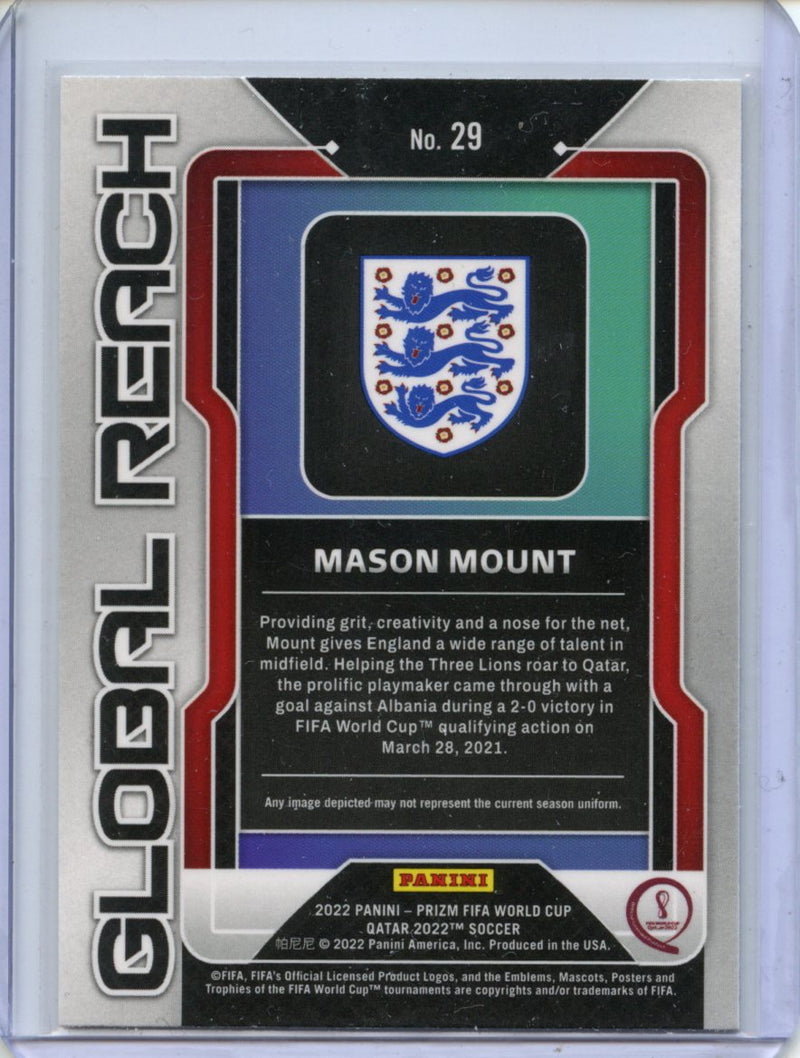 2022 Panini Prizm FIFA World Cup Qatar Mason Mount Global Reach