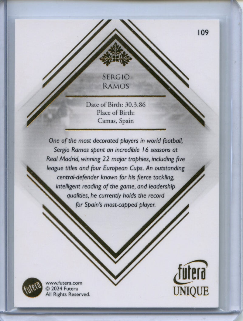 2024 Futera Unique World Football Sergio Ramos The Greats