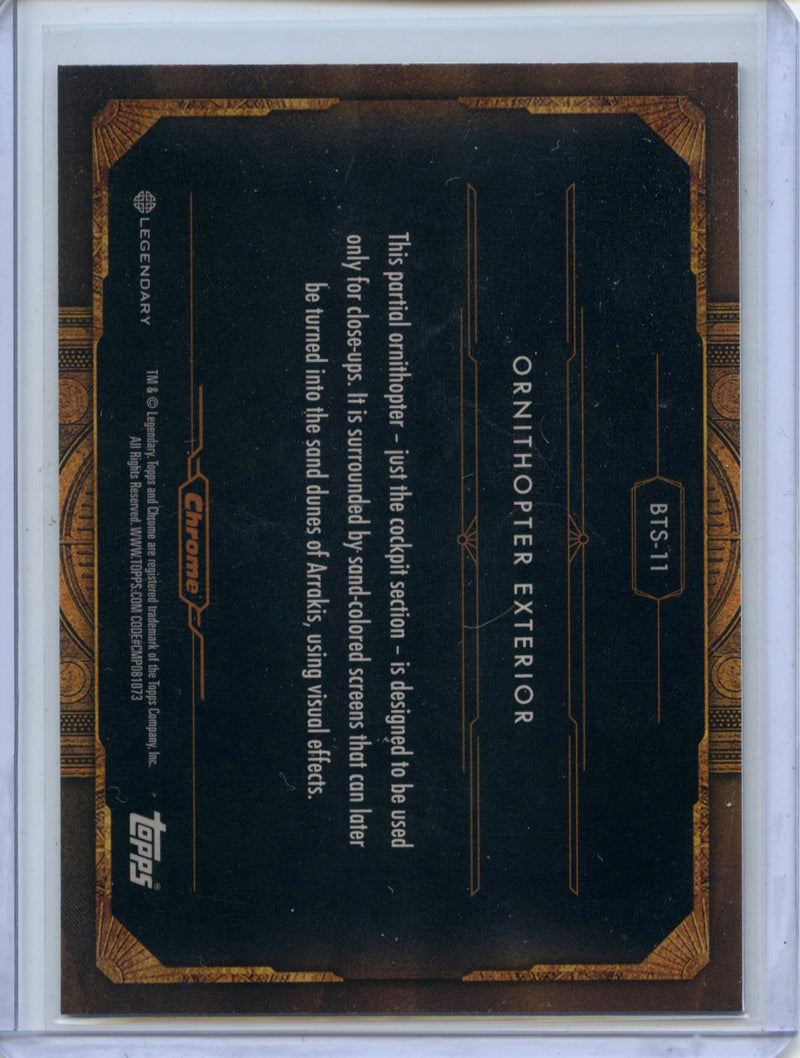 2024 Topps Dune Chrome Ornithopter Exterior Behind The Scenes