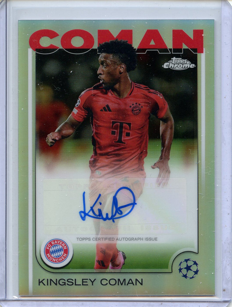 2024-25 Topps Chrome UEFA Club Comps Kingsley Coman Autographs