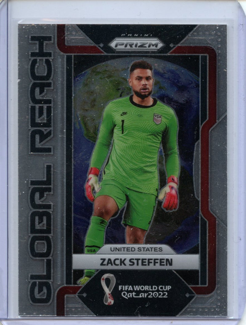 2022 Panini Prizm FIFA World Cup Qatar Zack Steffen Global Reach