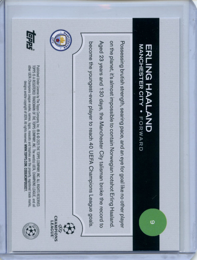 2024-25 Topps UEFA CC Erling Haaland Northern Lights
