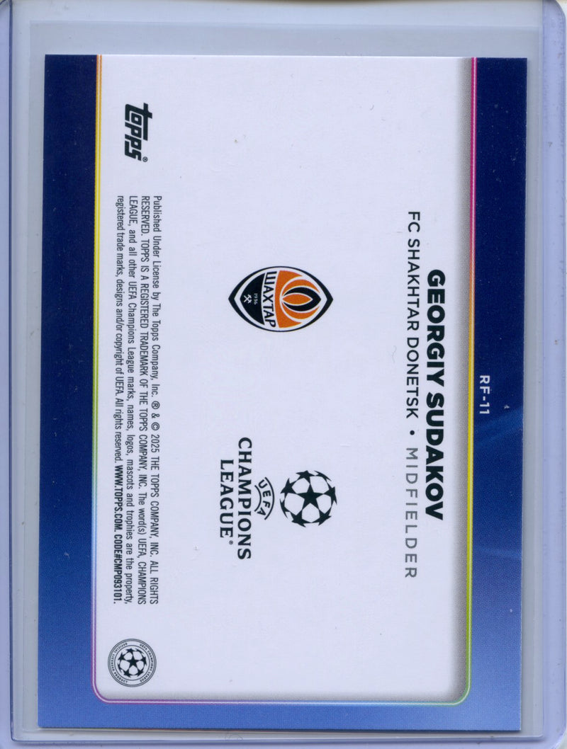 2024-25 Topps UEFA CC Georgiy Sudakov Trophy Chasers