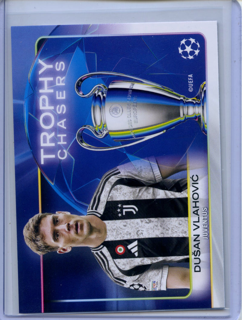 2024-25 Topps UEFA CC Dusan Vlahovic Trophy Chasers