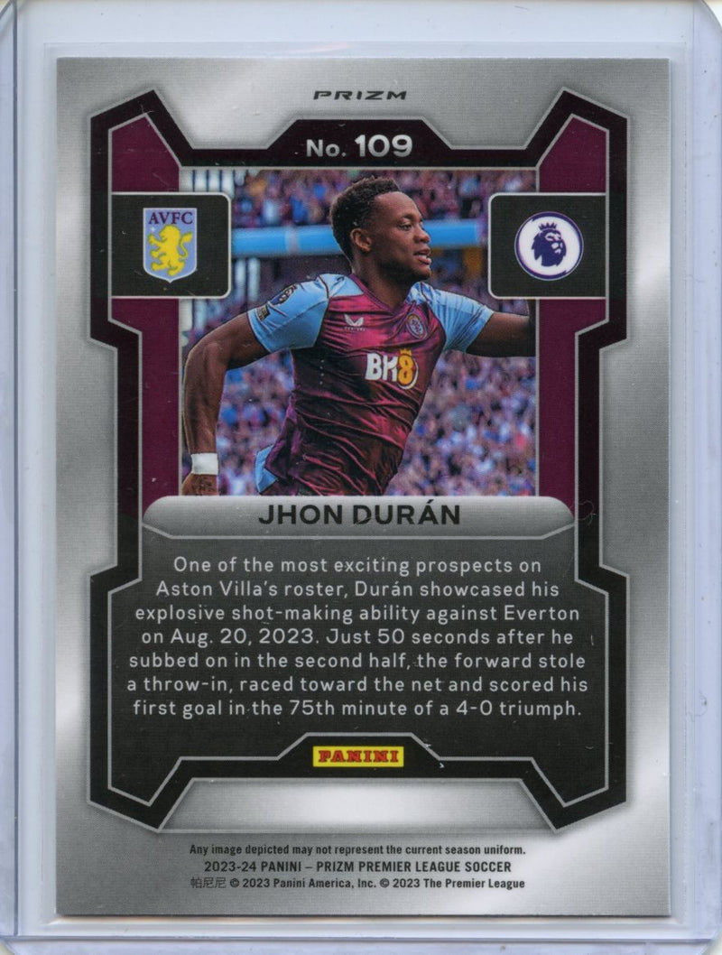 2023-24 Prizm Premier League Jhon Duran Breakaway Prizm