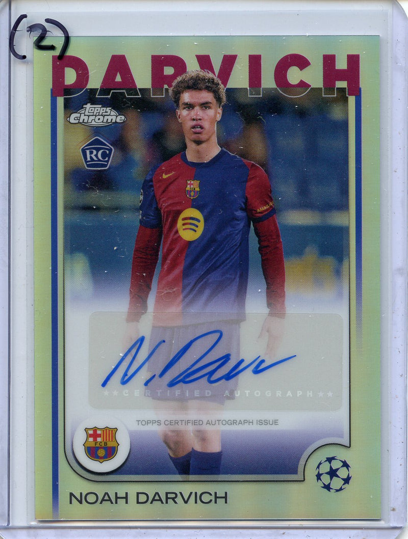 2024-25 Topps Chrome UEFA Club Comps Noah Darvich Autographs