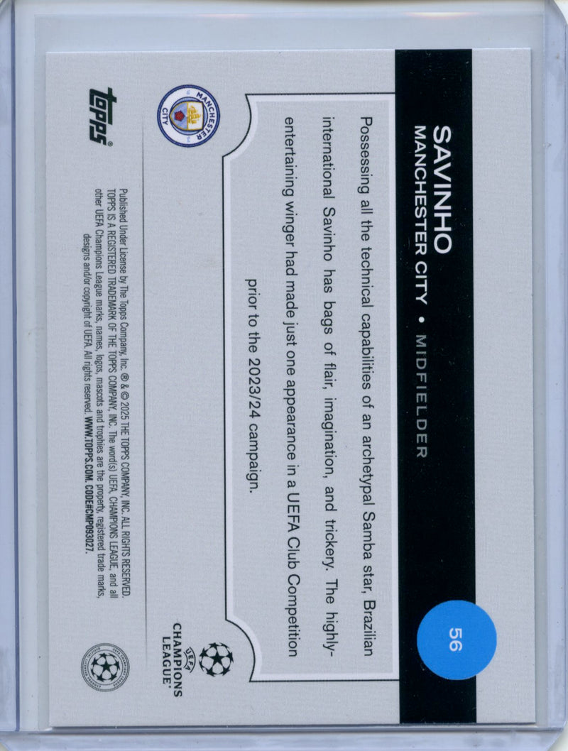 2024-25 Topps UEFA CC Savinho Northern Lights