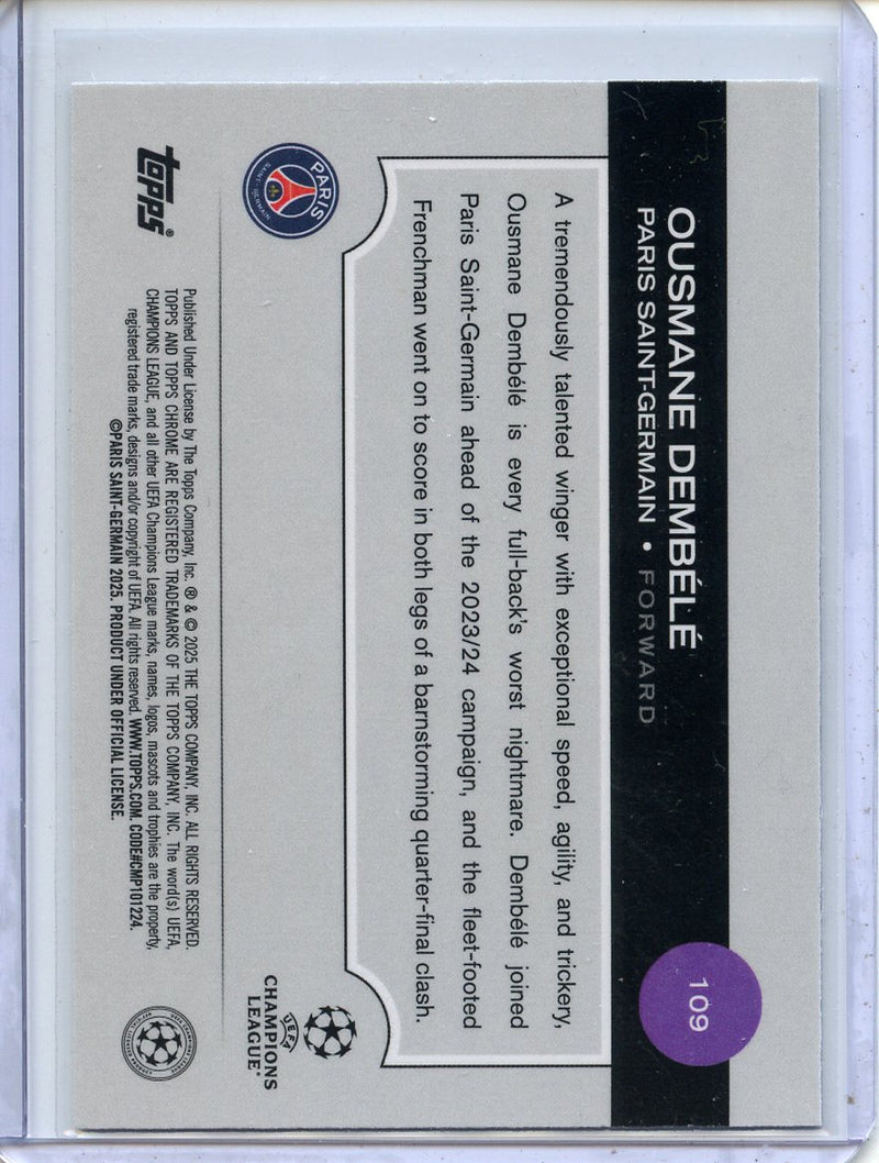 2024-25 Topps Chrome UEFA Club Comps Ousmane Dembele Wave