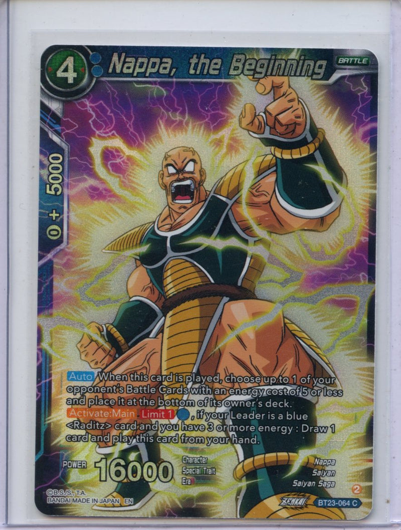 Nappa, the Beginning - Perfect Combination BT23-064 C Foil