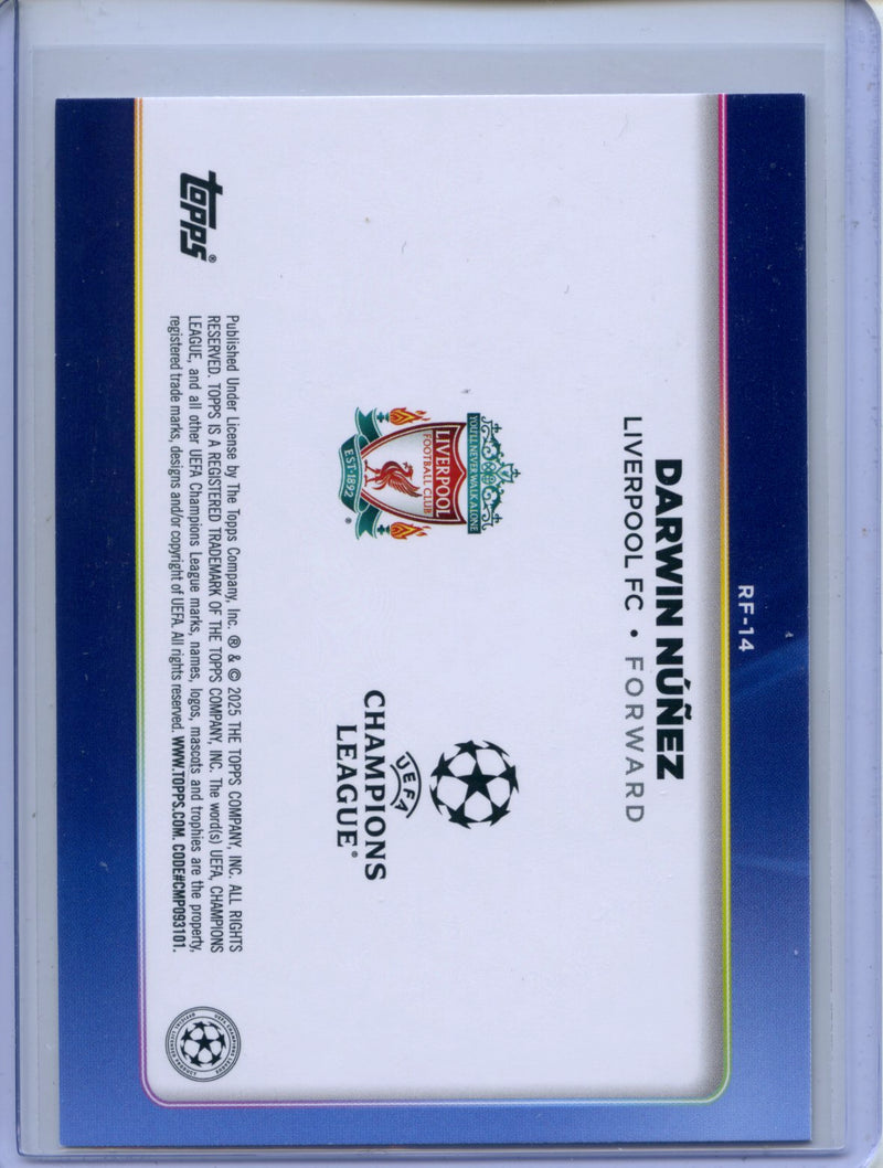2024-25 Topps UEFA CC Darwin Nunez Trophy Chasers