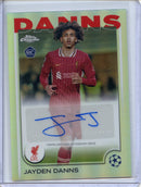 2024-25 Topps Chrome UEFA Club Comps Jayden Danns Autographs