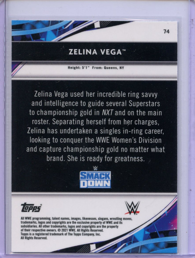 2021 Topps Finest WWE Zelina Vega