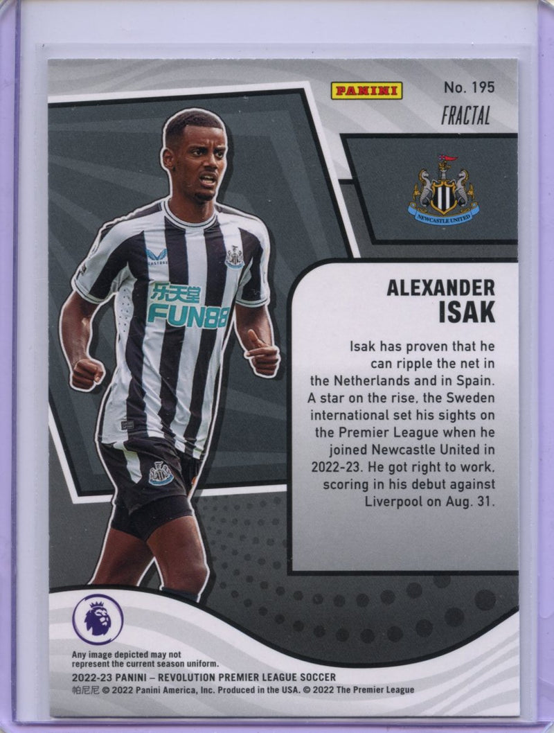 2022-23 Panini Revolution Premier League Alexander Isak Fractal