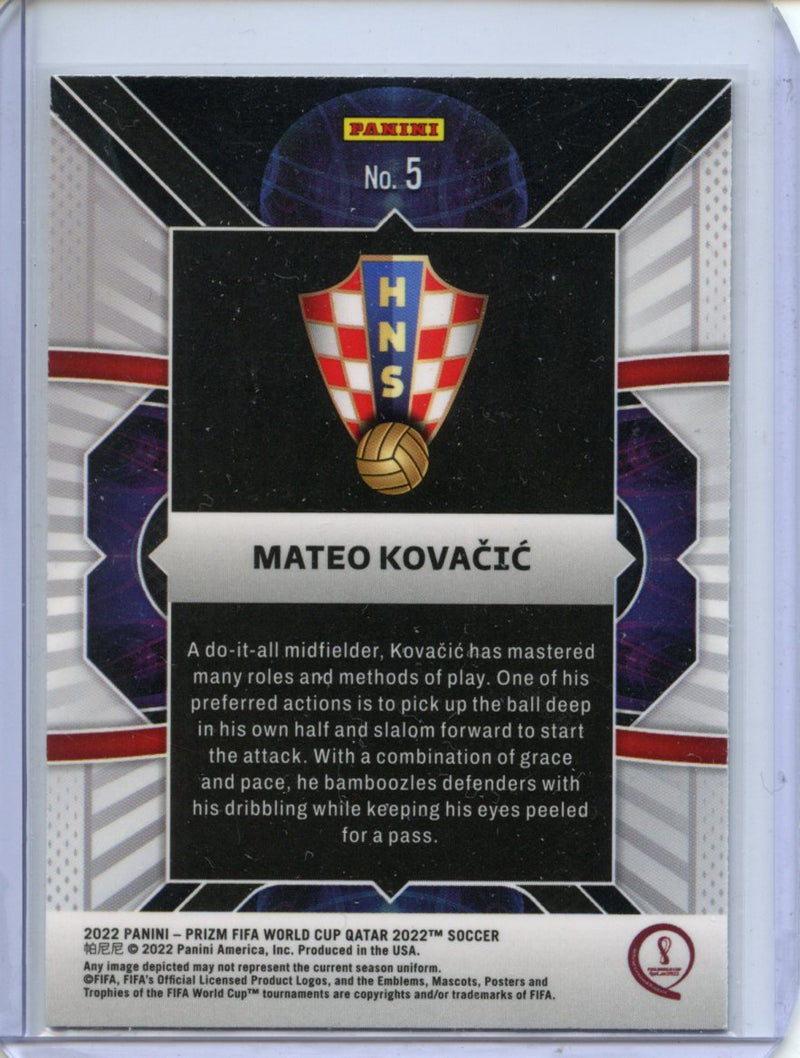 2022 Panini Prizm FIFA World Cup Qatar Mateo Kovacic Phenomenon