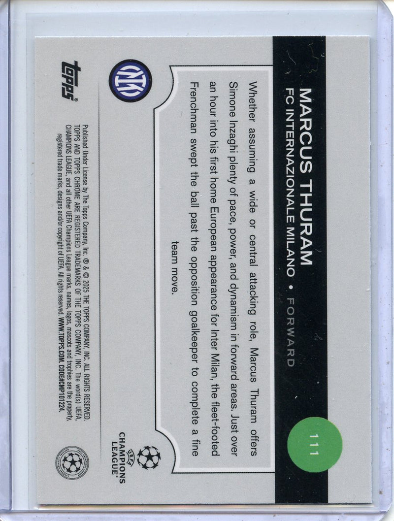 2024-25 Topps Chrome UEFA Club Comps Marcus Thuram Wave