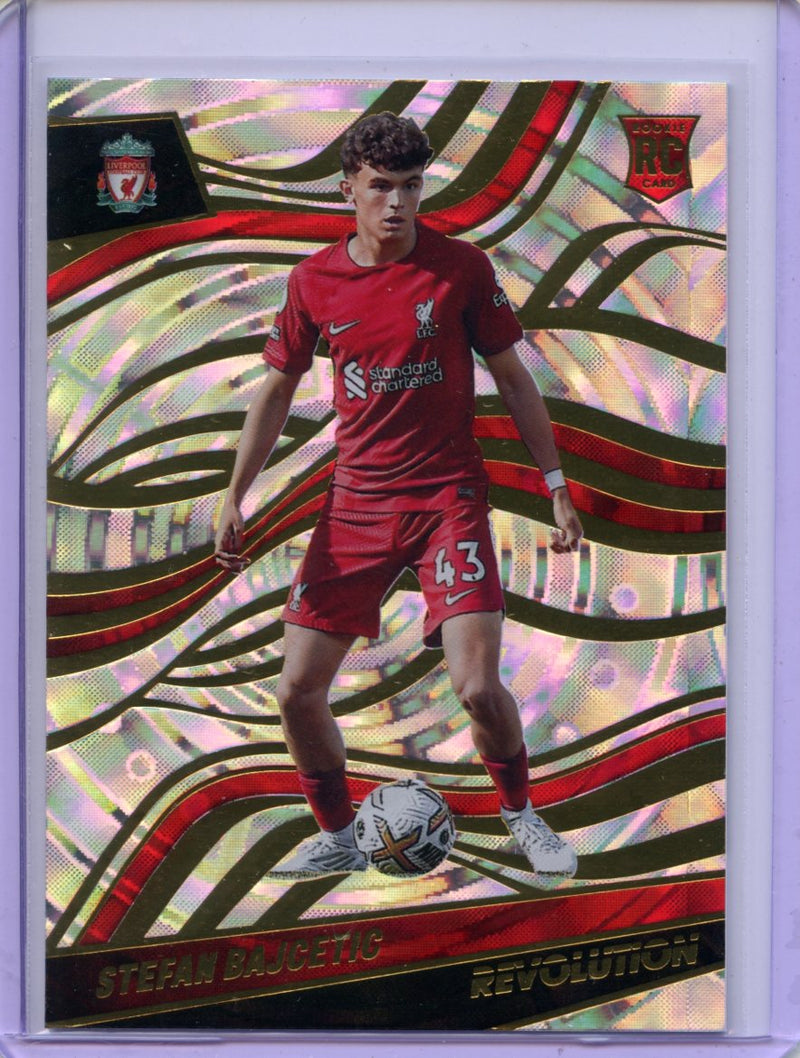 2022-23 Panini Revolution Premier League Stefan Bajcetic Fractal