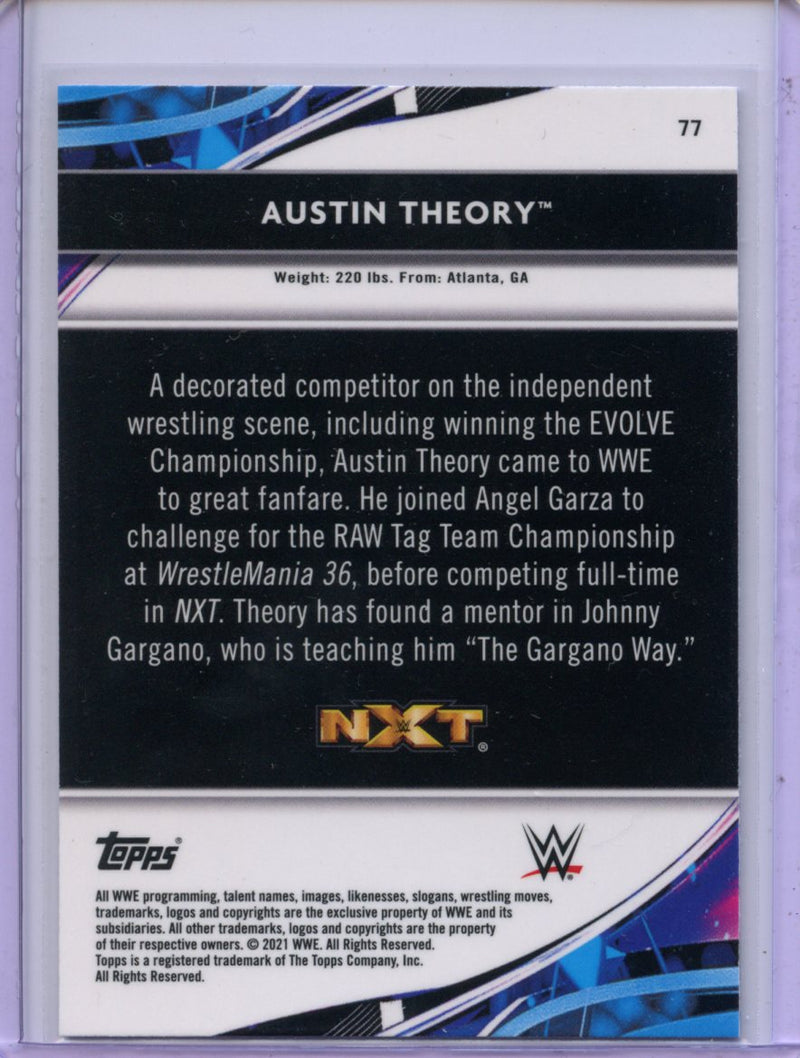 2021 Topps Finest WWE Austin Theory